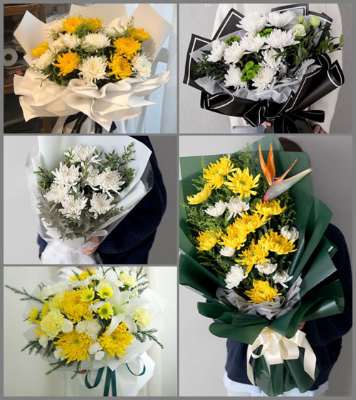 四川成都崇州市公议乡桤木河社区白事花束代送